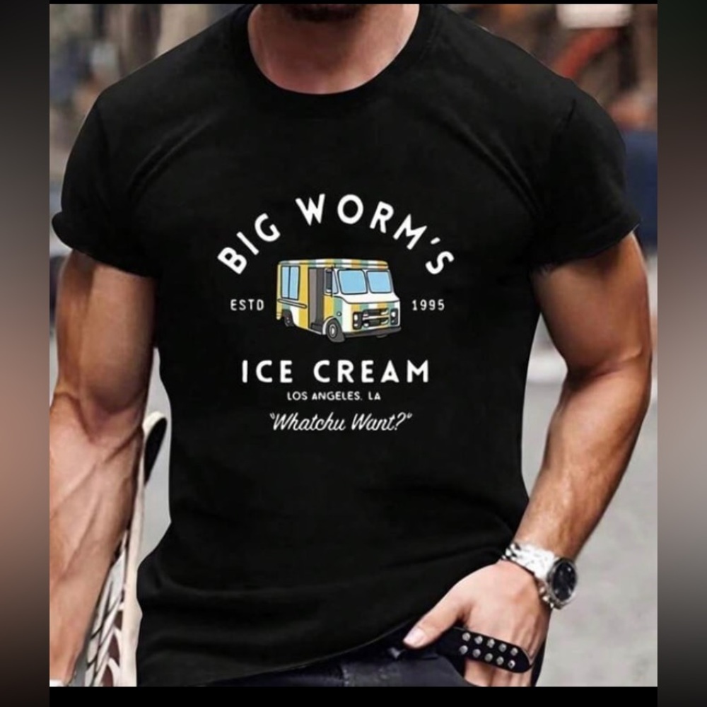 Men’s T-shirt Big Worms Ice Cream XL